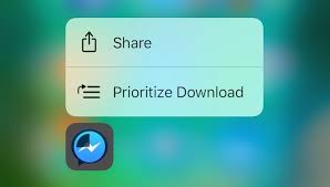 New 3d Touch Action In Ios 10 Lets You Prioritize App Downloads Download App Ios 10 Application Download