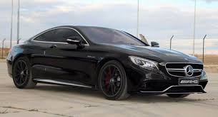The Black S63 Amg Coupe From Mercedes Performance Art Spot Carscoops Black Mercedes Benz Mercedes Mercedes Benz