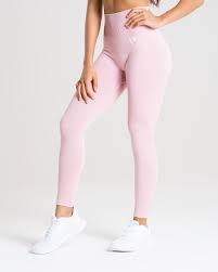Power Legging Light Pink Amazing Women Seamless Leggings Long Sleeve Crop Top