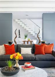 Choose The Right Sofa Color For Your Living Room Living Room Orange Living Room Color Schemes Grey Sofa Living Room