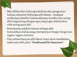 Dan secara etimologis istilah literasi sendiri berasal dari bahasa latin literatus yang dimana artinya adalah orang yang belajar. Hakikat Bahasa Menurut Ferdinand De Sanssure Ppt Download