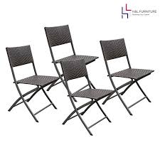 Amazon Com Hl Patio 4 Pack Patio Folding Chairs Portable For Outdoor Camping Beach Deck Dining Chair W Armr Folding Chair Deck Dining Outdoor Dining Chairs
