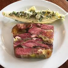 Pour cette première terrine, j'avais donc besoin d'aide et c'est chez « péché gourmand » que j'ai trouvé mon bonheur avec cette recette de terrine de saumon, st versez dans le bol du mixeur : Thinking About That Stunning Ox Tongue Terrine On The Bread And Wine Menu A Couple Of Weeks Ago A Jewel Like Delight To Cheer U Cooking Recipes Cooking Food