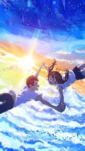 Hina Amano Hodaka Morishima Weathering With You 4k Hd Mobile Smartphone And Pc Desktop Laptop Wallpaper 3840x216 Anime Scenery Anime Wallpaper Anime Movies