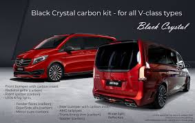 Mercedes Benz V Class Black Crystal 2020my Black Crystals Crystals Body Kit