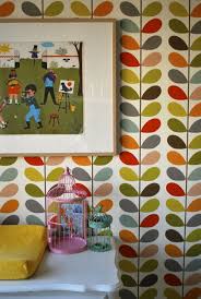 Wallpaper Orla Kiely Kid Room Decor Colorful Wallpaper Retro Home Decor