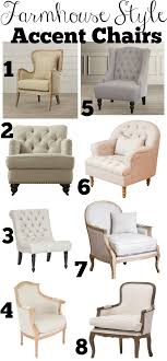 Farmhouse Style Accent Chairs Farmhouse Style Chairs Farm House Living Room Living Room Chairs