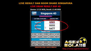Angka Hasil Pengeluaran Togel Sgp Dan Data Sgp Hari Ini 23 Maret 2019 Singapura