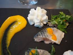 Anne Sophie Pic Maquereaux En Escabeche A La Mangue Et Son Emulsion Le Chas Et La Louche Anne Sophie Pic Rillettes Maquereau