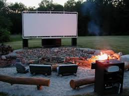 10 Outdoor Firepits Your Boss Wants To Have 1001 Gardens Backyard Backyard Movie Theaters Outdoor Movie Screen