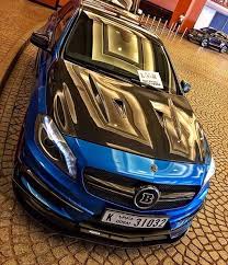 Chrome Blue Brabus A45 In Dubai Mercedes Benz Amg