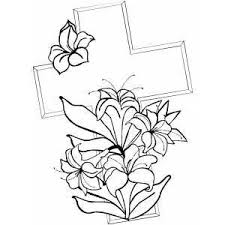 Cross And Lilies Printable Bible Coloring Pages Free To Download And Print Christian Coloring Easter Coloring Pages Easter Coloring Pages Printable