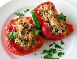 Chicken Stuffed Peppers A Soscuisine Recipe Recette Recette Poivron Farci Poivrons Farcis Recette Poivron