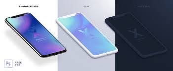 Isometric Clay Realistic Iphone X Psd Mockups A Free Set Of Three Different Isometric Iphone X Psd Mockups There Are Three Diffe Isometric Mockup Psd Mockup