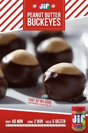 Peanut Butter Buckeyes Recipe In 2020 Peanut Butter Peanut Butter Buckeyes Jif Peanut Butter