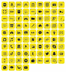 Yellow Ios 14 Icons 150 Yellow Iphone Icons Honey Bee You Etsy Iphone Icon App Icon Cute App