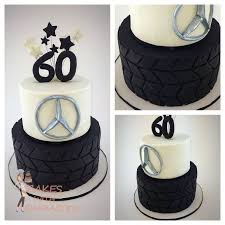 Tyre Cake Mercedes Car Theme 60th Birthday Tyre Cake Bolo De Aniversario Adulto Bolos De Aniversario Bolo