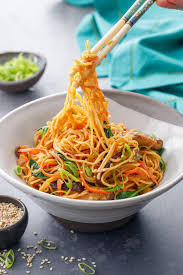 Sesame Stir Fry Noodles Love And Olive Oil Recipe Stir Fry Noodles Food Stir Fry