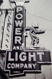 1920s Utah Power Light Sign Old Neon Signs Vintage Neon Signs Neon Signs