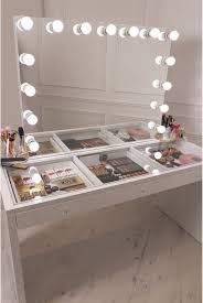 Crisp White Finish Slaystation Make Up Vanity With Premium Storage Three Spacious Drawers Encrusted With Diamante Cu Diy Vanity Mirror Beauty Room Vanity Room