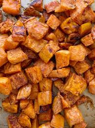 Maple Cinnamon Roasted Sweet Potatoes Taste Just Like Sweet Potato Casserole But Heal Sweet Potato Cinnamon Sweet Potato Recipes Roasted Roasted Sweet Potatoes