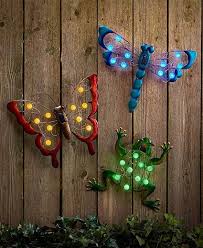 Solar Powered Garden Wall Art Light Up Hang Hanging Yard Outdoor Home Decor New Solar Lights Garden Garden Wall Art Garden Lighting Design