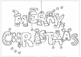 Merry Christmas Para Colorear
