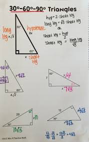 You can also use the pythagorean theorem, but if you can see scroll down the page if you need more explanations about special right triangles, pythagorean triples, videos and worksheets. Pin On Geometry
