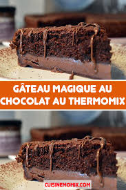 Gateau Magique Au Chocolat Au Thermomix En 2020 Gateau Magique Chocolat Gateau Chocolat Thermomix Idee Recette Thermomix