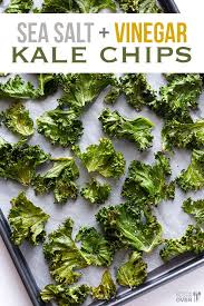 Sea Salt And Vinegar Kale Chips Gimme Some Oven Recipe Kale Chip Recipes Recipes Healthy Snacks