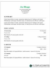 All these consist of different we present you the most popular collection of simple resume templates. Cv Template With A Simple Border Smart Headers And A Basic Format Cv Template Master
