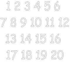 Coloring Pages Numbers 1 20 Google Search Free Printable Numbers Printable Numbers Cute Coloring Pages