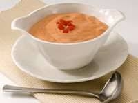 Sauce Andalouse Recette De La Sauce Andalouse Mayonnaise Tomate Poivron Par Chef Simon Sauce Cocktail Recette Recette Sauce