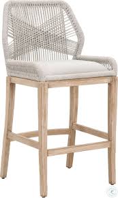 Loom Wicker Natural Gray Counter Stool Wicker Bar Stools Grey Bar Stools Counter Stools