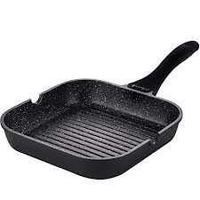 Pan Less Smoke Non Stick Uncoated Striped Steak Frying Pan Induction Cooker Gas Stove Universal Black Gas Stove Pan Frying Pan