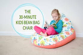 Diy Sew A Kids Bean Bag Chair In 30 Minutes Project Nursery Bean Bag Chair Kids Kids Bean Bags Diy Bean Bag