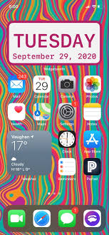 Aesthetic Ios 14 Home Screen Idea Iphone Xr Iphone Layout Iphone Organization Iphone