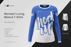Women S Long Sleeve T Shirts Mockups Shirt Mockup Clothing Mockup T Shirt Image