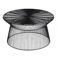 Round Black Metal Zeke Outdoor Coffee Table V1 Outdoor Coffee Tables Metal Coffee Table Black Coffee Tables