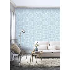 Arthouse New York Geo Teal Paper Strippable Roll Covers 57 Sq Ft 908209 The Home Depot Grey Wallpaper Wallpaper Panels Contemporary Home Decor