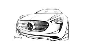 La Filiation En Le Concept Car Vision G Code Et La Nouvelle Amg Gt Est Manifeste Sur Ce Croquis Croquis Voiture Concept Cars Dessin Voiture