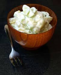 Salade De Pomme De Terre Et Concombre A La Creme Pomme De Terre Salade Pomme De Terre Concombre
