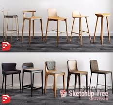 1495 Chair Sketchup Model Free Download Chair Bar Stools Furniture