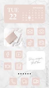 App Icons Ios 14 App Covers Ios 14 Widgets Aesthetic Iphone Home Screen Pink And White Icons Icon Pack Blog Pixie Iphone Wallpaper App Ios App Iphone App Icon