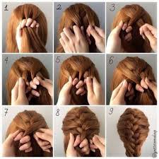 Via although this hairstyle looks super intricate and fancy, it's truly not much harder via are you craving a trendy bohemian style if so, this gorgeous, casual hairstyle is perfect for you. 60 Medium Hair Updos That Are As Easy As 1 2 3 Hair Motive Hair Motive