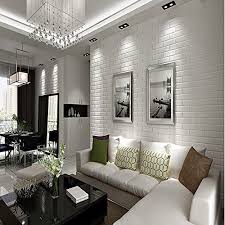 Robot Check White Brick Wall Living Room Brick Wall Living Room Brick Wallpaper Living Room