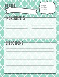 Recipe Binder Printables Recipe Book Templates Recipe Binder Printables Recipe Book Diy