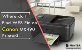 Where Do I Find Wps Pin On Canon Mx490 Printer Printer Wps Canon