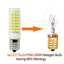 E17 Led Bulb For Microwave Oven Over Stove Appliance 7 Watt75w Halogen Bulbs Equivalent 110130v Intermediate Base Dimmable 2p Halogen Bulbs Led Bulb Light Bulb