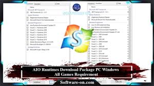 Aio Runtimes Download Package Pc Windows All Games Requirement Windows 10 Operating System Data Storage Device Windows Software
